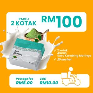 2 Kotak Susu Kambing Moringa